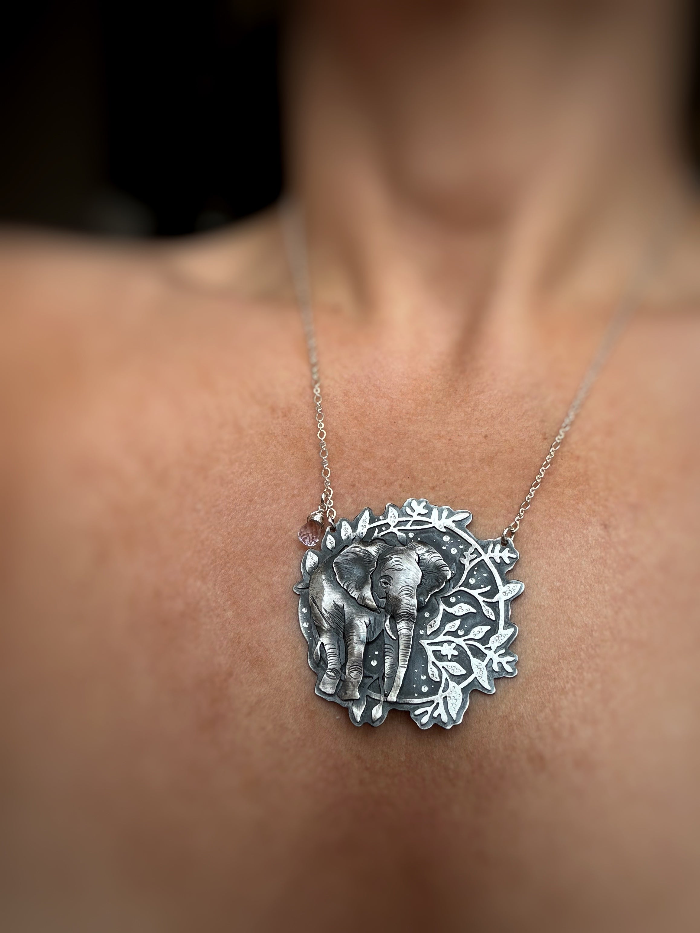 The Floral Elephant Necklace