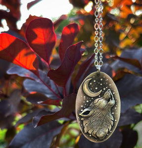 CUSTOM- The Moon Wolf Necklace