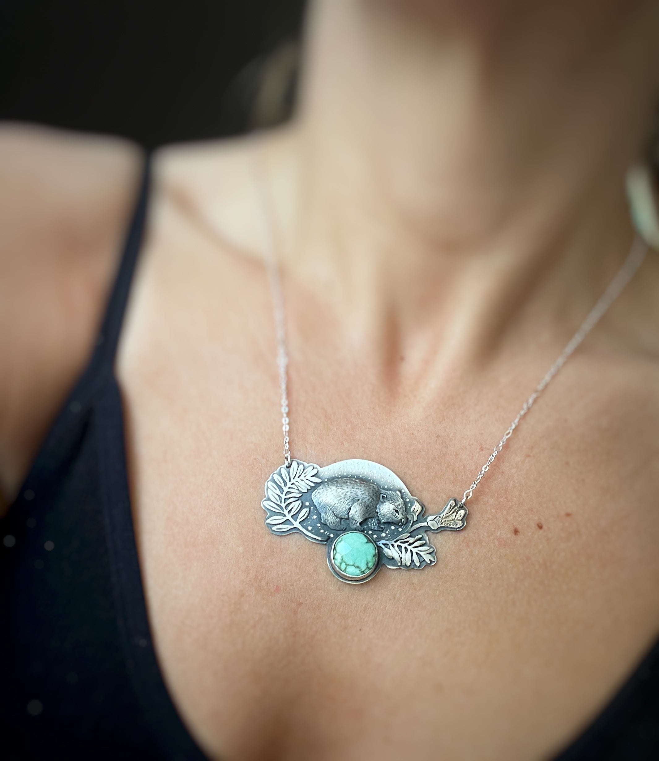 The Wombat & Australian Variscite Necklace