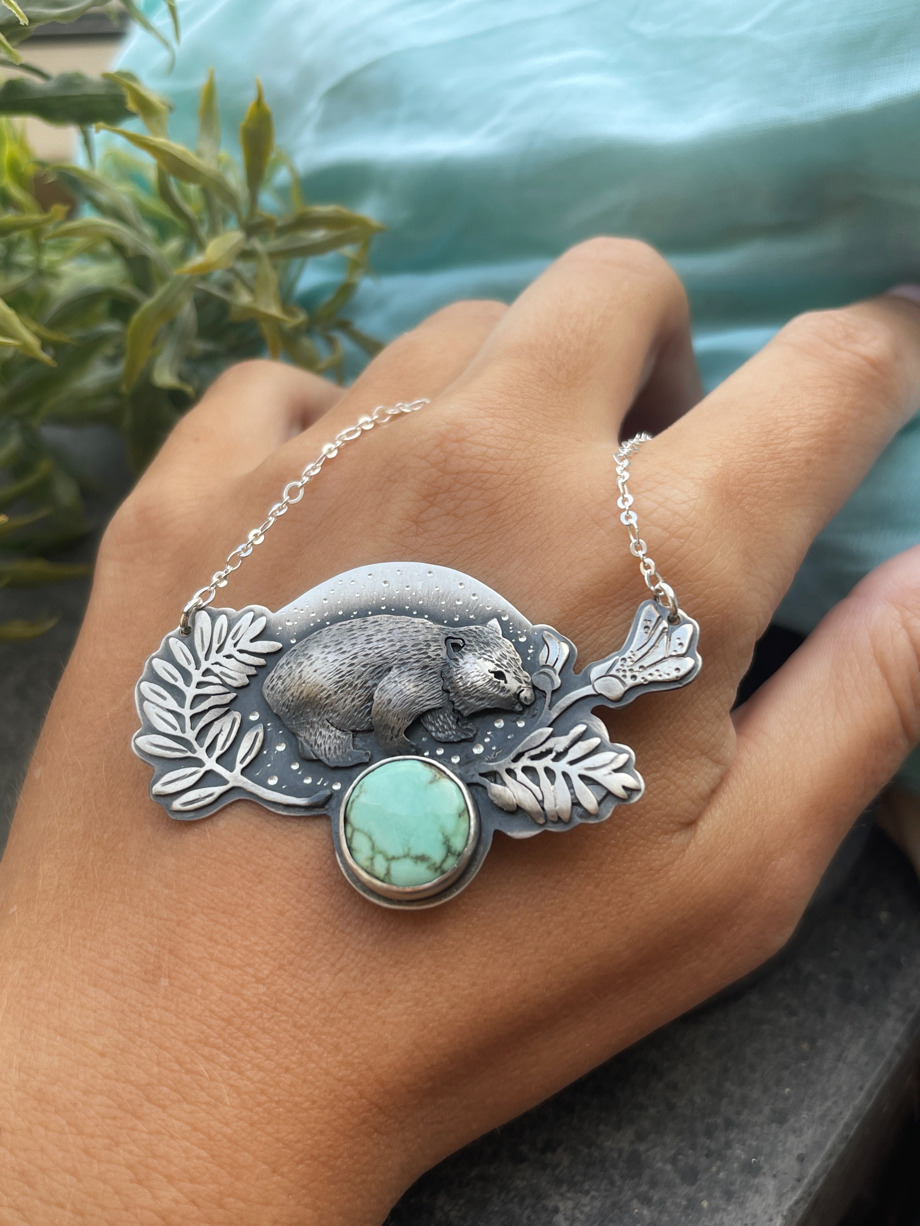 The Wombat & Australian Variscite Necklace