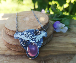 CUSTOM- Look up at the Stars - Holly Chalcedony Necklace