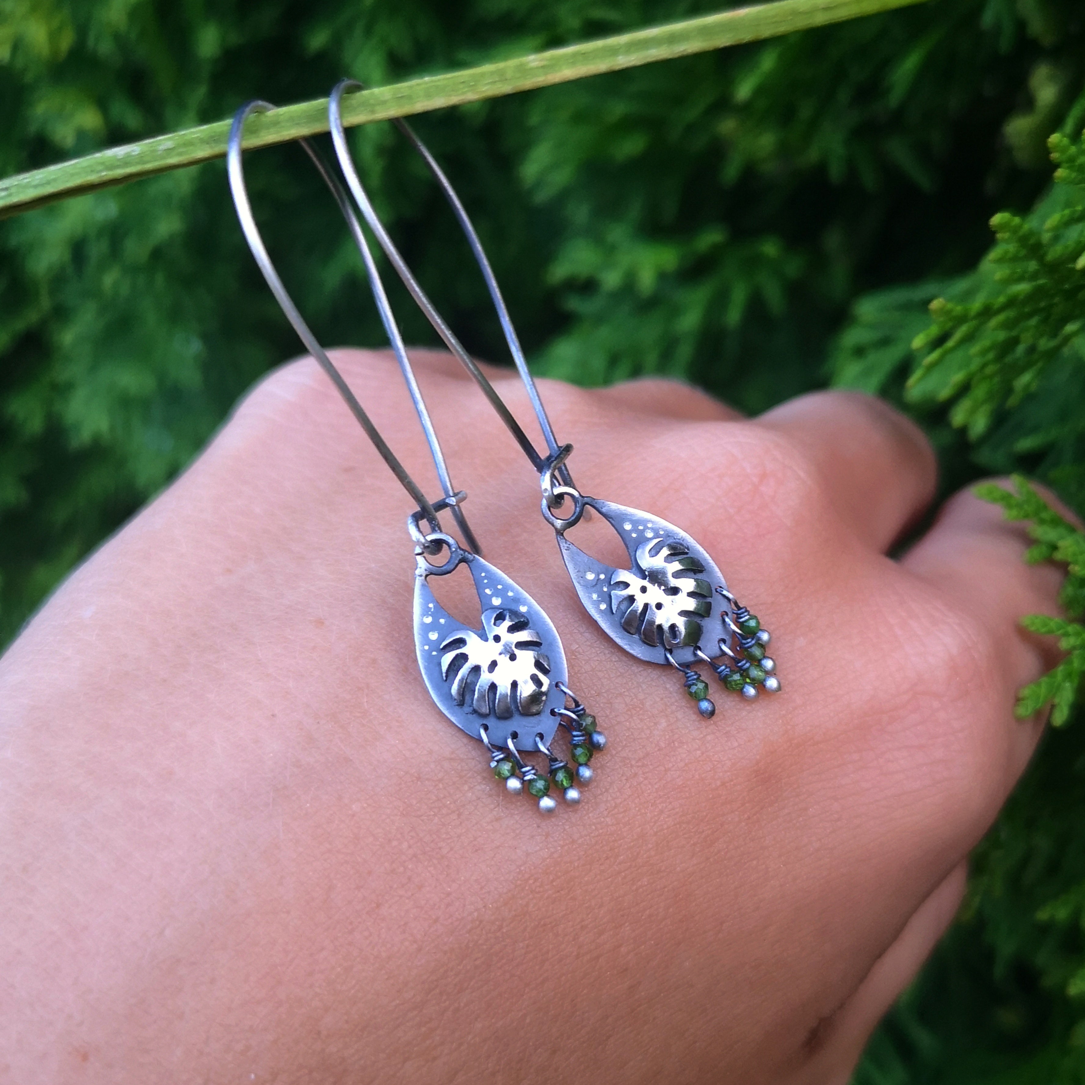 The Monstera Chandelier Earrings