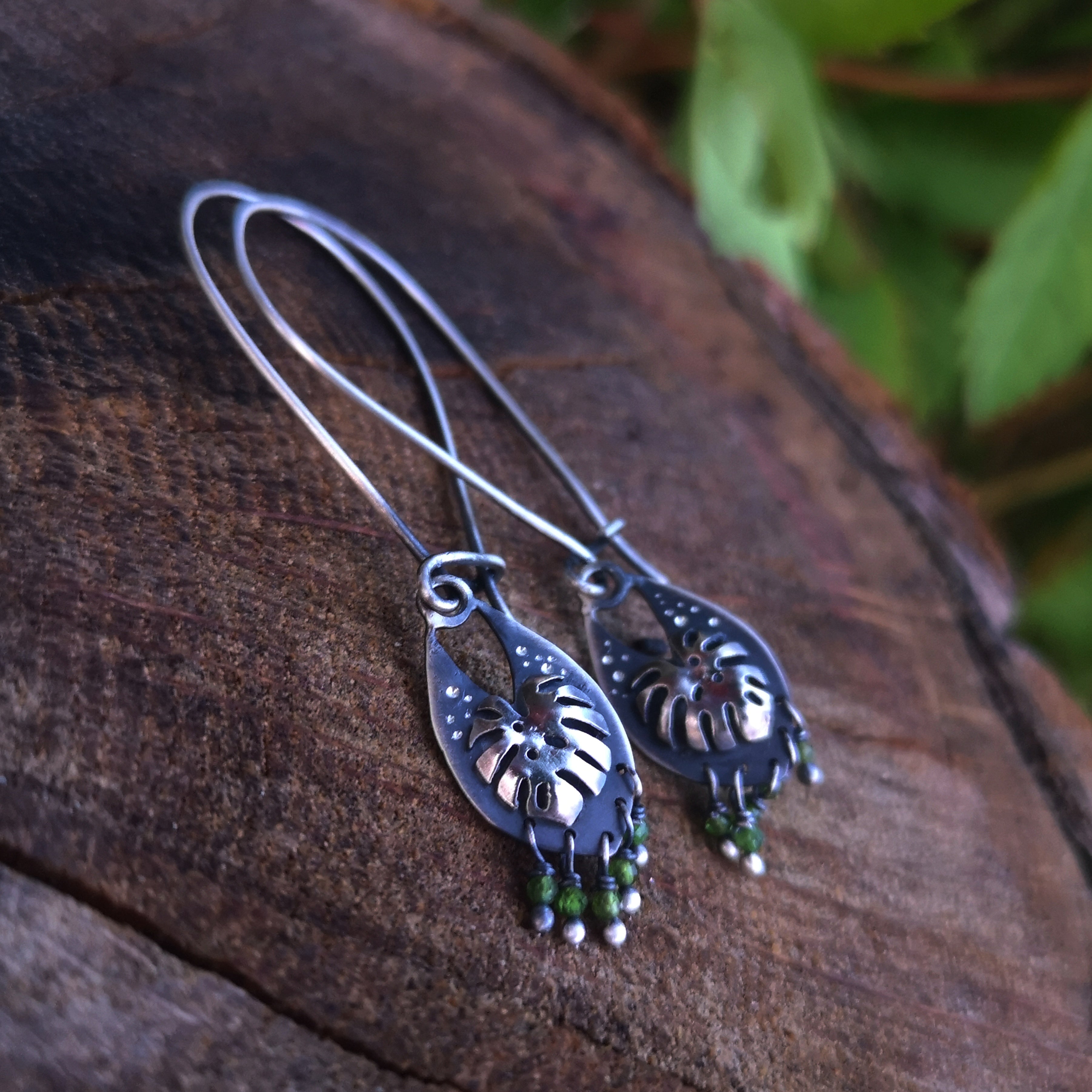 The Monstera Chandelier Earrings