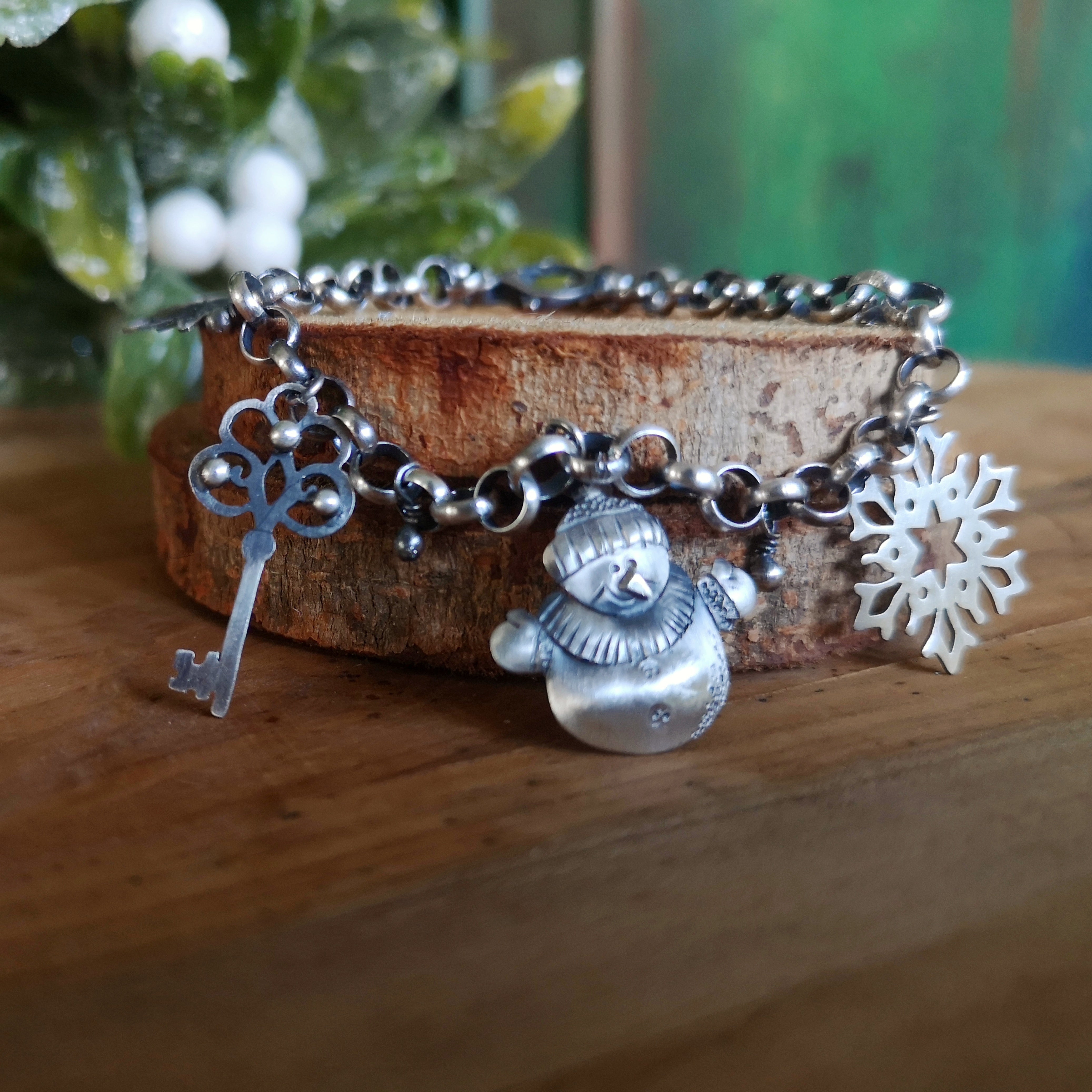 Let it Snow Charm Bracelet