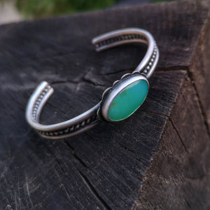 Chrysoprase Cuff ll