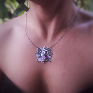 The Sleeping Owl & Australian Opal Necklace