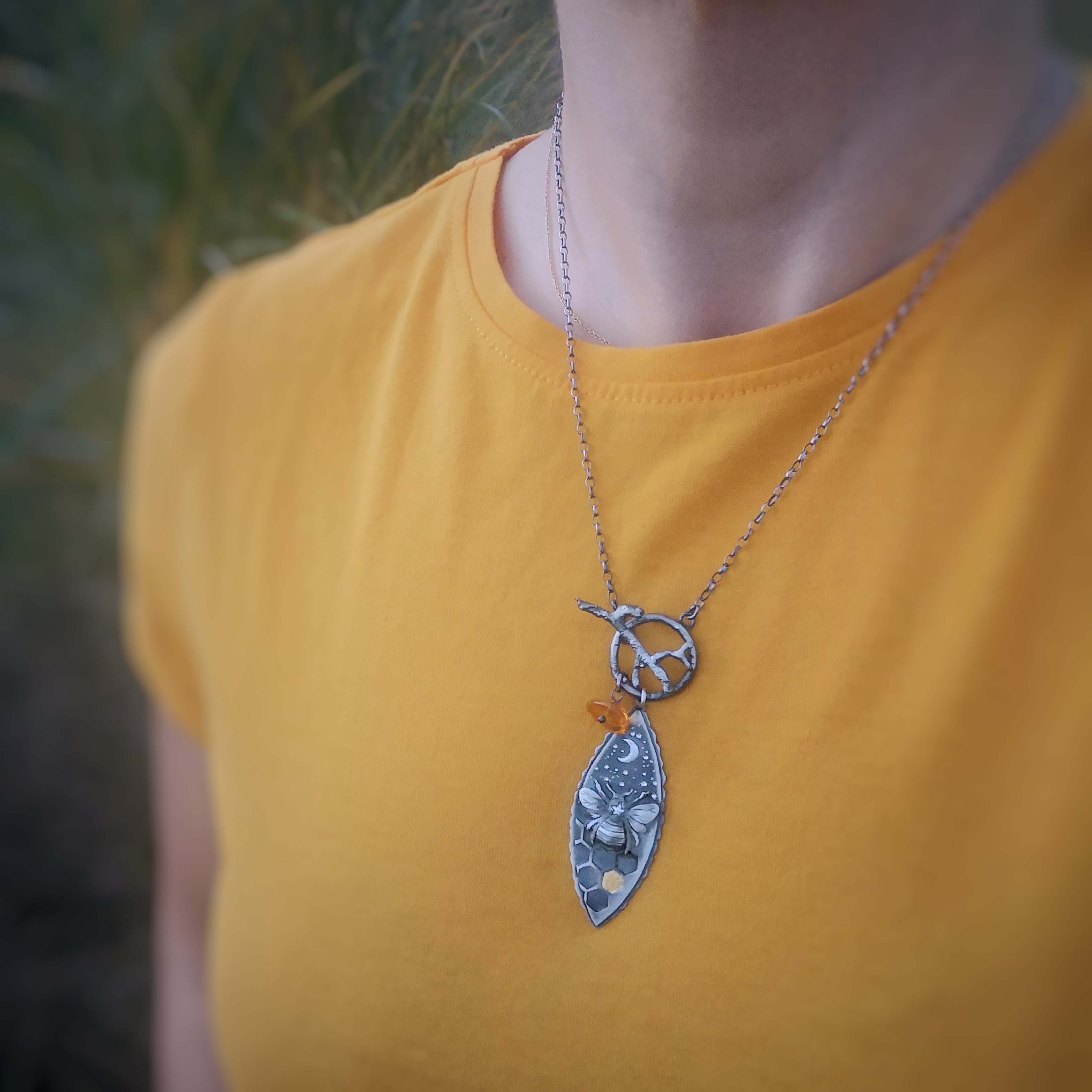 The Honey Bee - Keum Boo Necklace