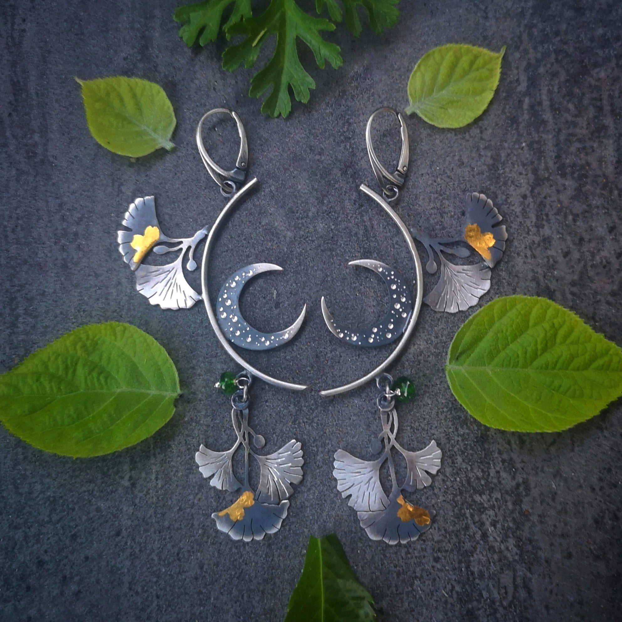 The Moon Goddess Mobile Earrings