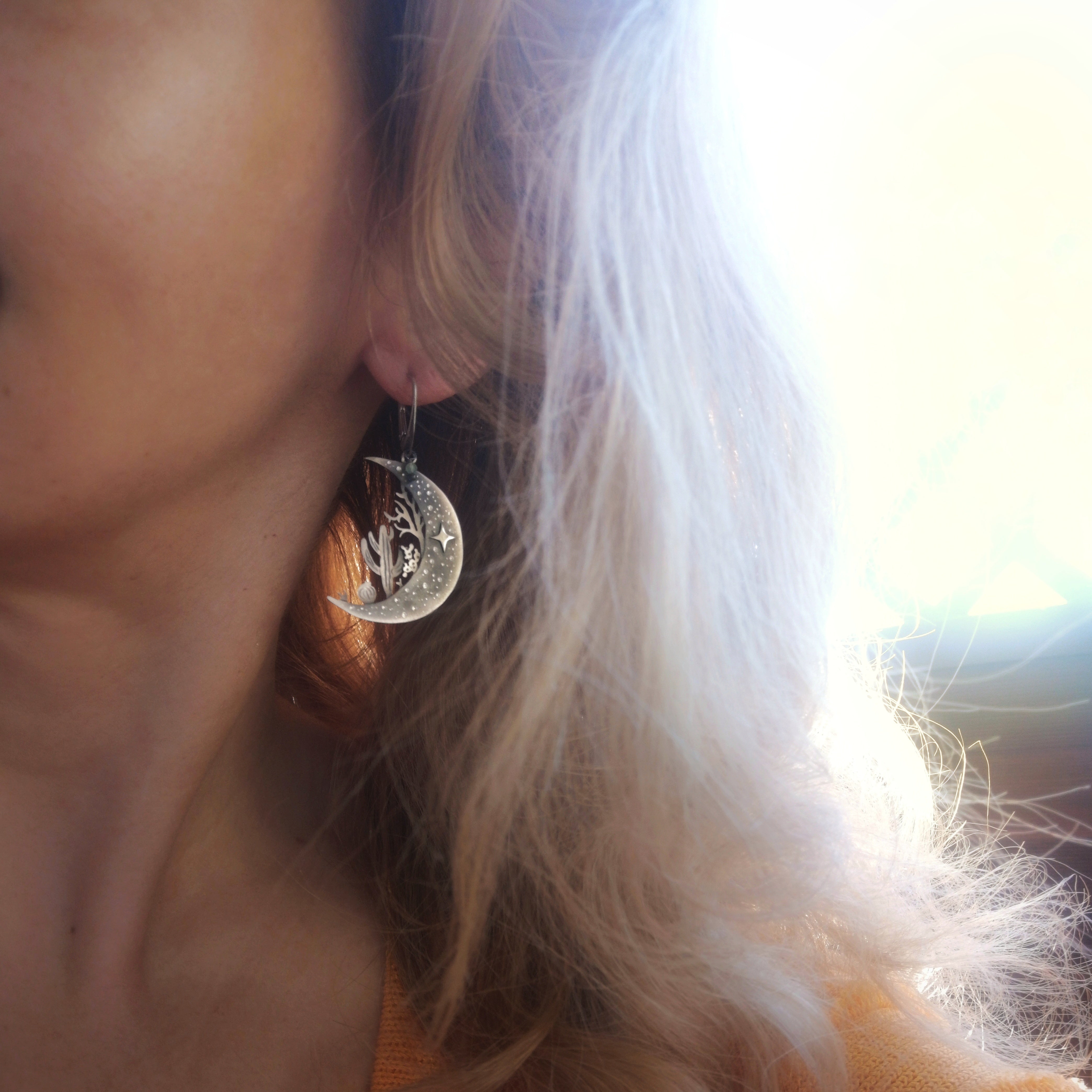 CUSTOM- The Desert Landscape Earrings