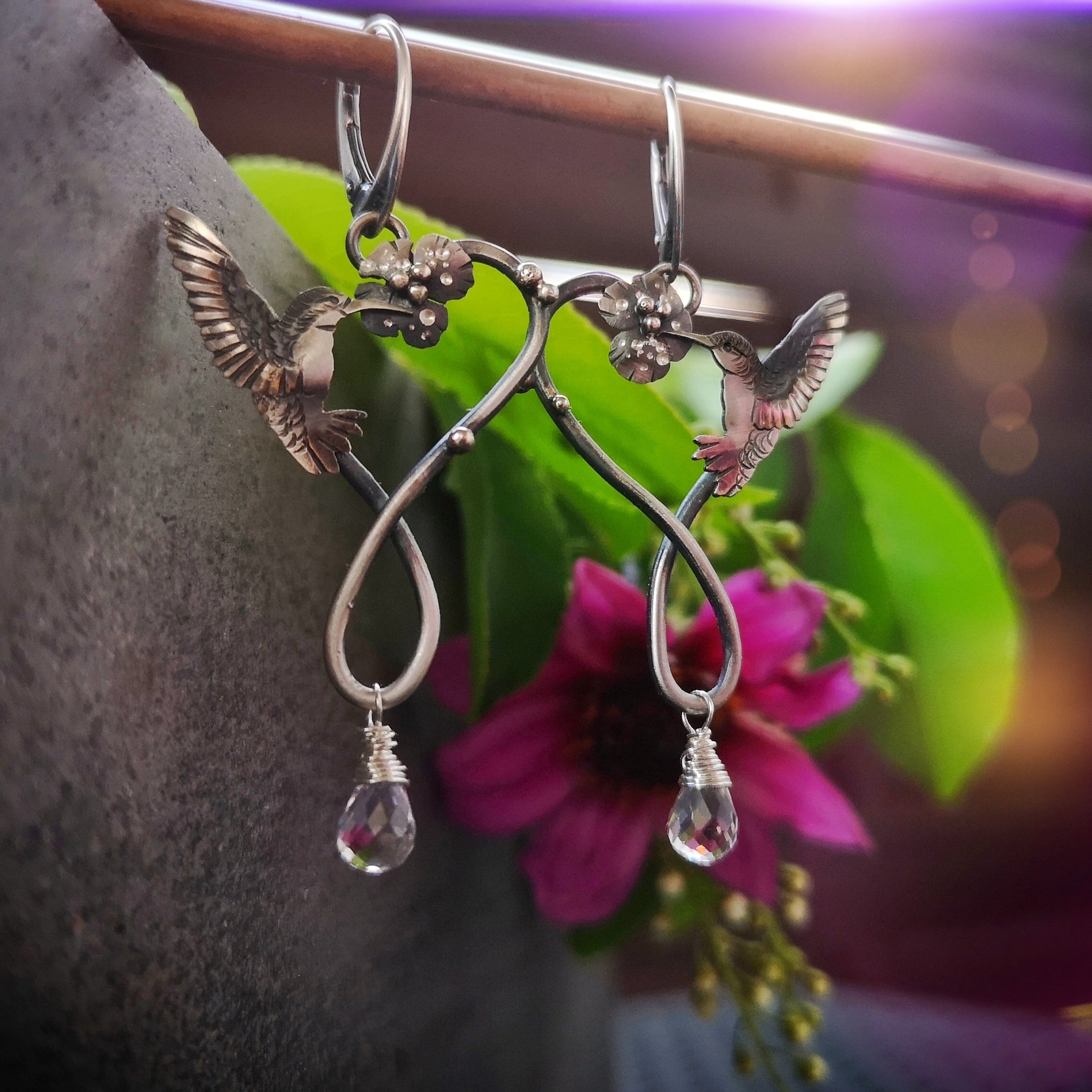 The Hummingbird Swing Earrings