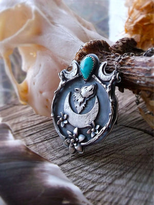 The Wolf- Carico Lake Turquoise Necklace