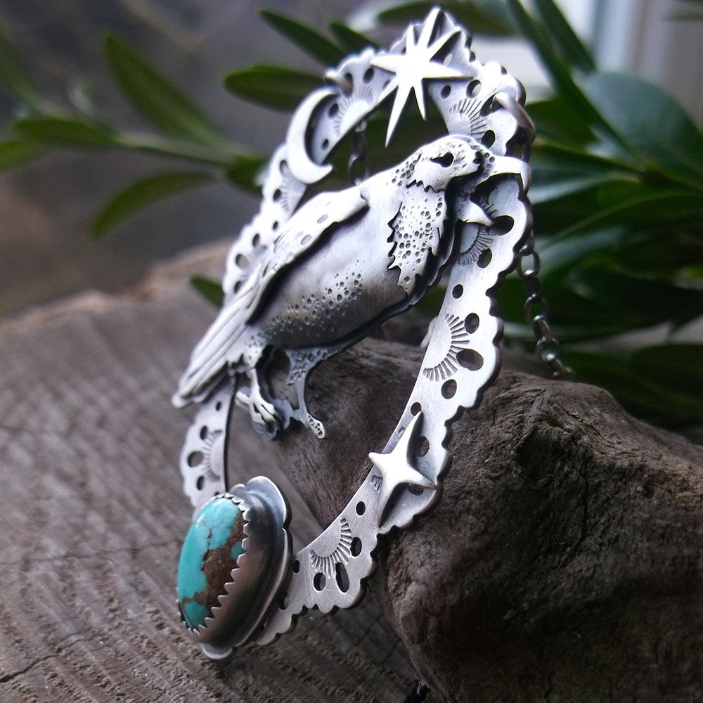 The Raven Necklace - Carico Lake Turquoise