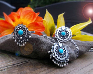 Mexico Jingle Ring - Turquoise Ring