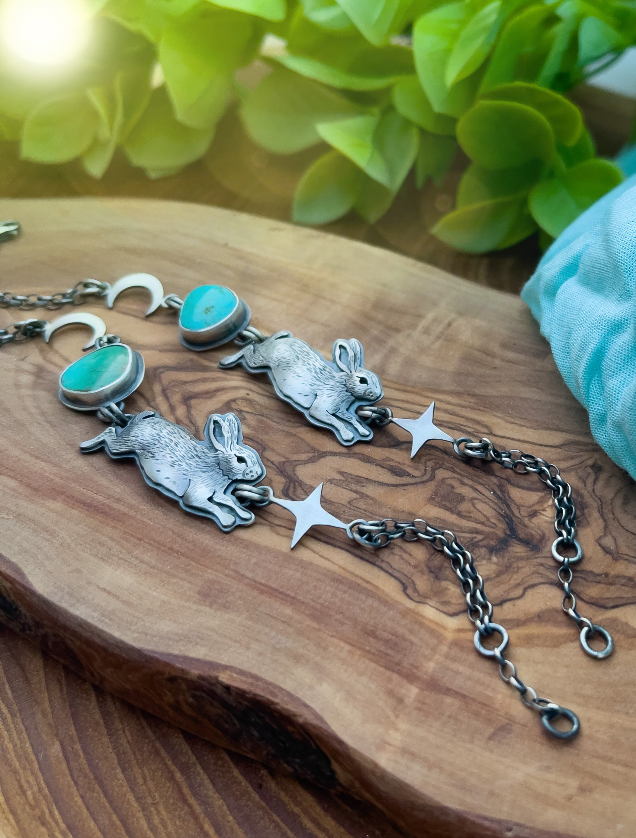 The Rabbit & Turquoise Bracelet