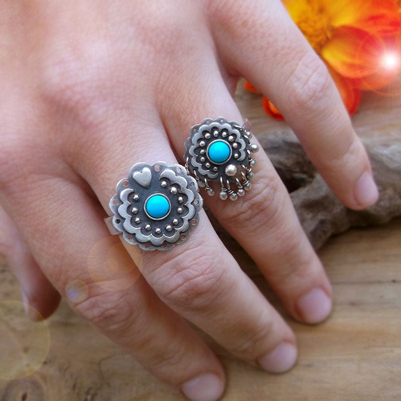 Mexico Jingle Ring - Turquoise Ring