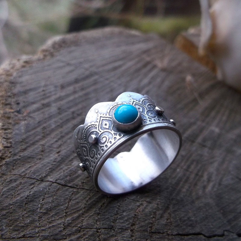 The Wanderlust Turquoise Ring 9 US