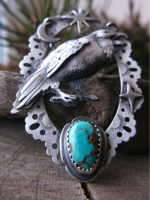 The Raven Necklace - Carico Lake Turquoise